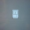 As soon as you put in a disk, the Mac is happy